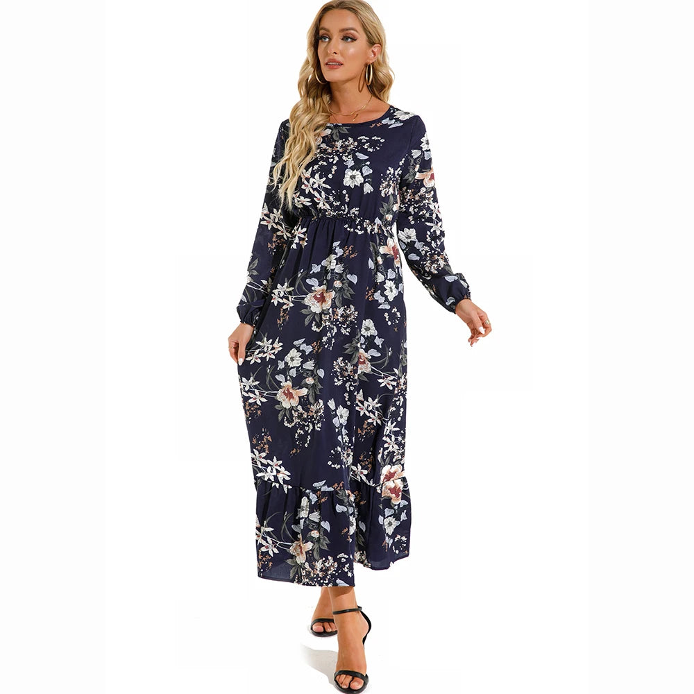 The Marisol Floral Chiffon Midi Dress in 6 | Lavishly Me
