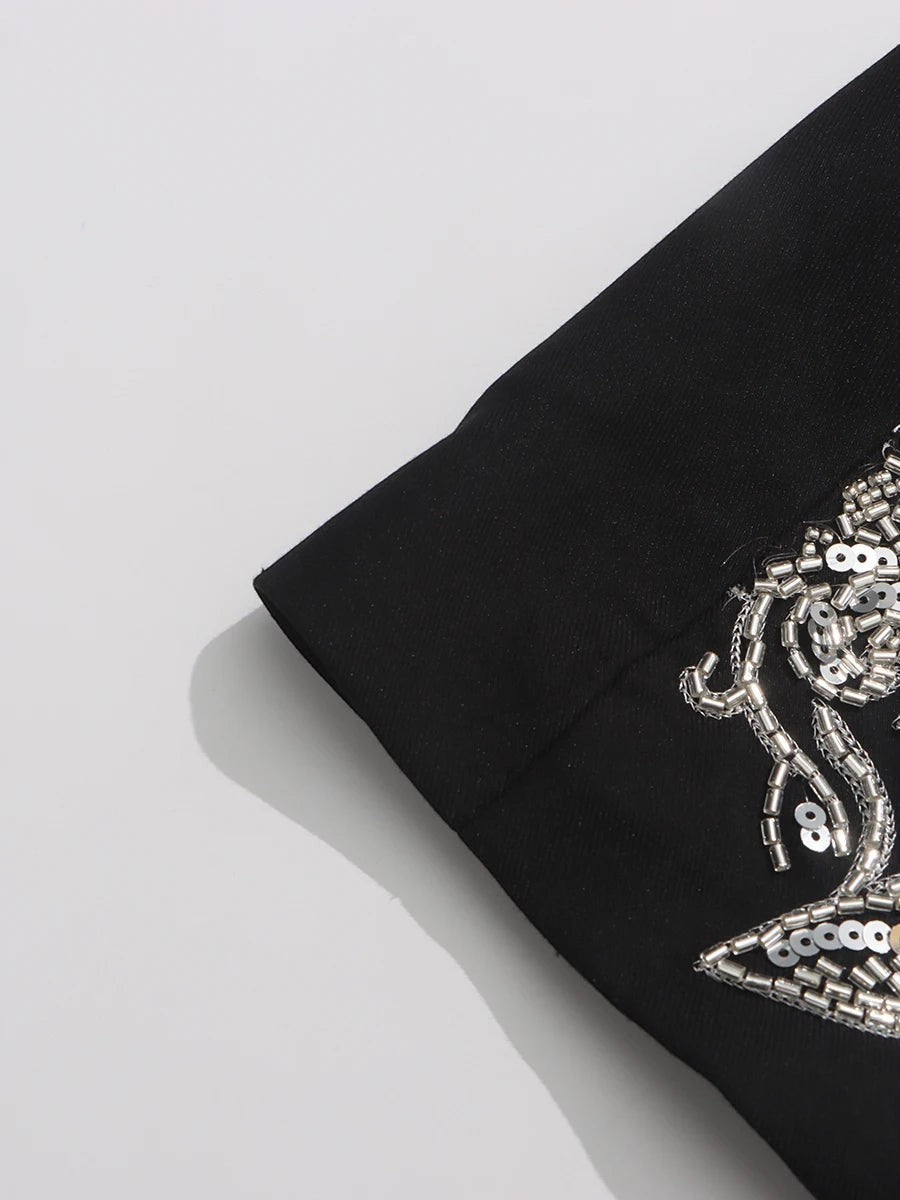 The Aurelia Beaded Longline Blazer