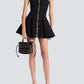 The Sloane Zip-Detail Mini Dress from the After Dark at Lavishly Me