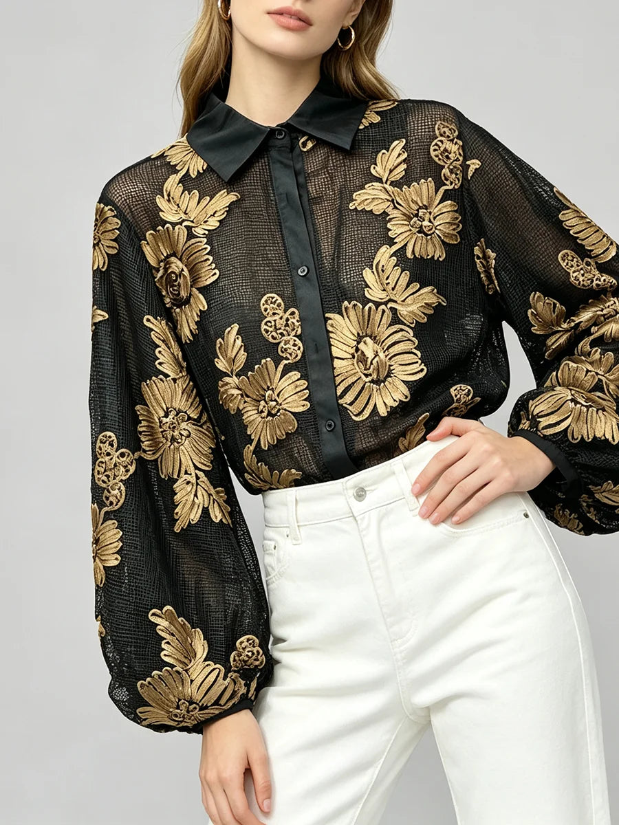 The Florence Ruffle-Sleeve Blouse from the Soft & Sophisticated at Lavishly Me