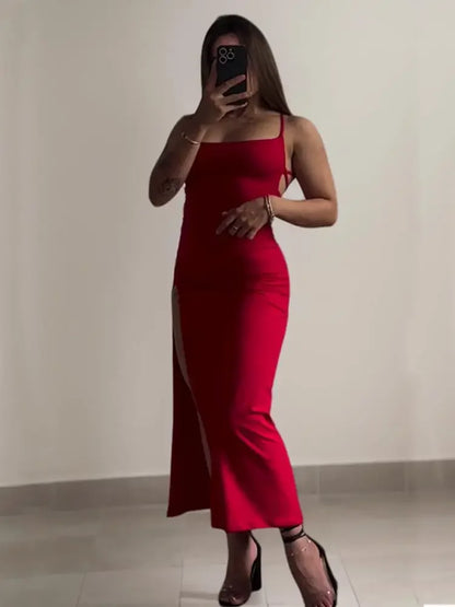 The Ibiza Halter Bodycon Mini Dress from the Date Night Edit at Lavishly Me