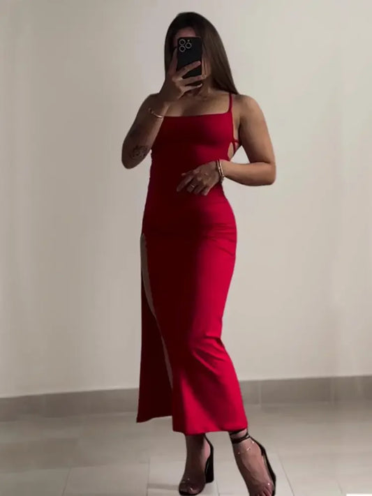 The Ibiza Halter Bodycon Mini Dress from the Date Night Edit at Lavishly Me