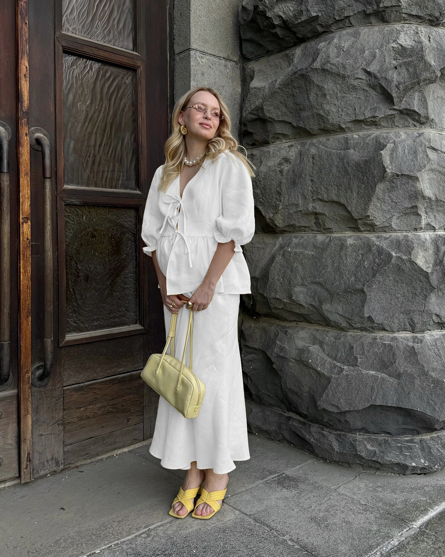 The Savannah Cotton Skirt Set