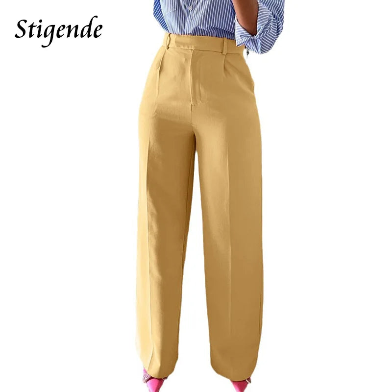 The Sterling Wide-Leg Dress Trousers from the Boss Energy at Lavishly Me