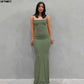 The Rosé Satin Slip Gown