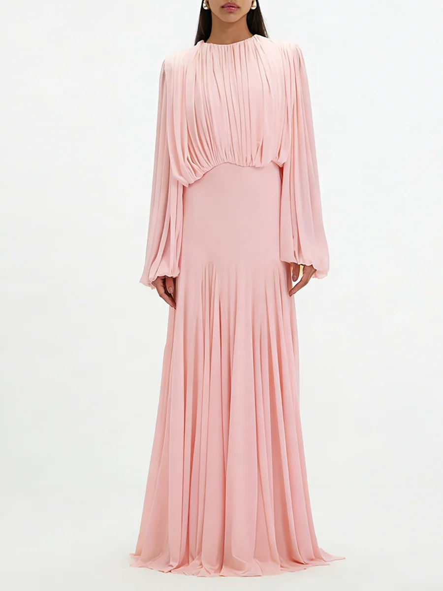 The Aurelia Draped Midi Dress from the Soft & Sophisticated at Lavishly Me