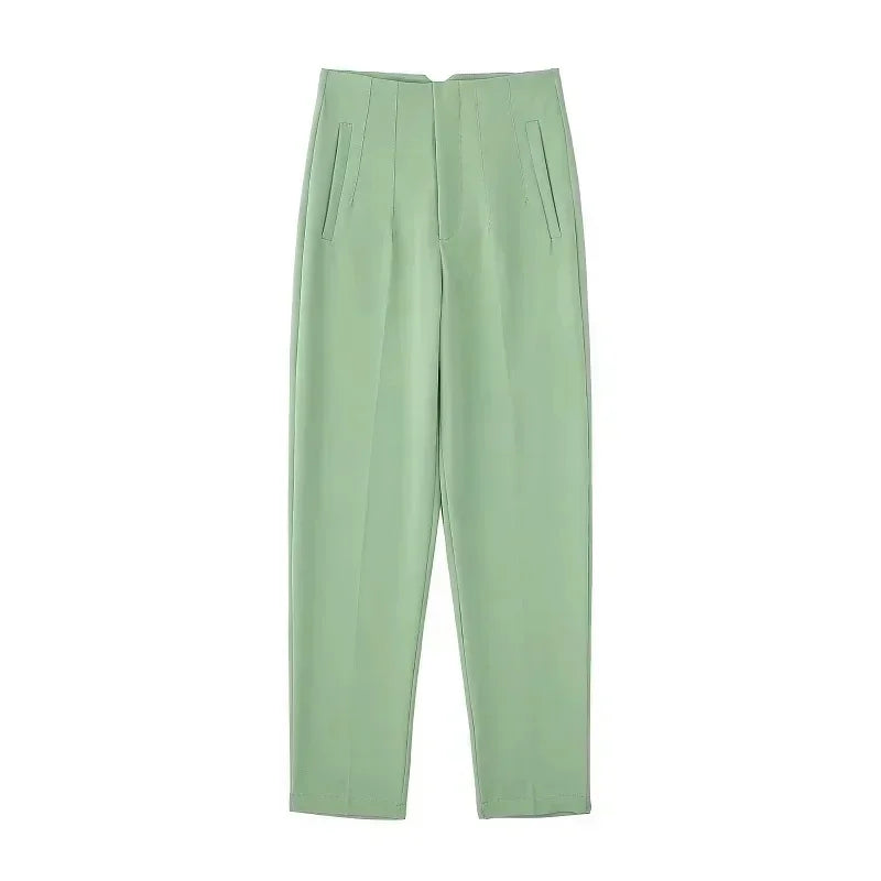 The Sutton High-Waist Cropped Trousers from the Boss Energy at Lavishly Me