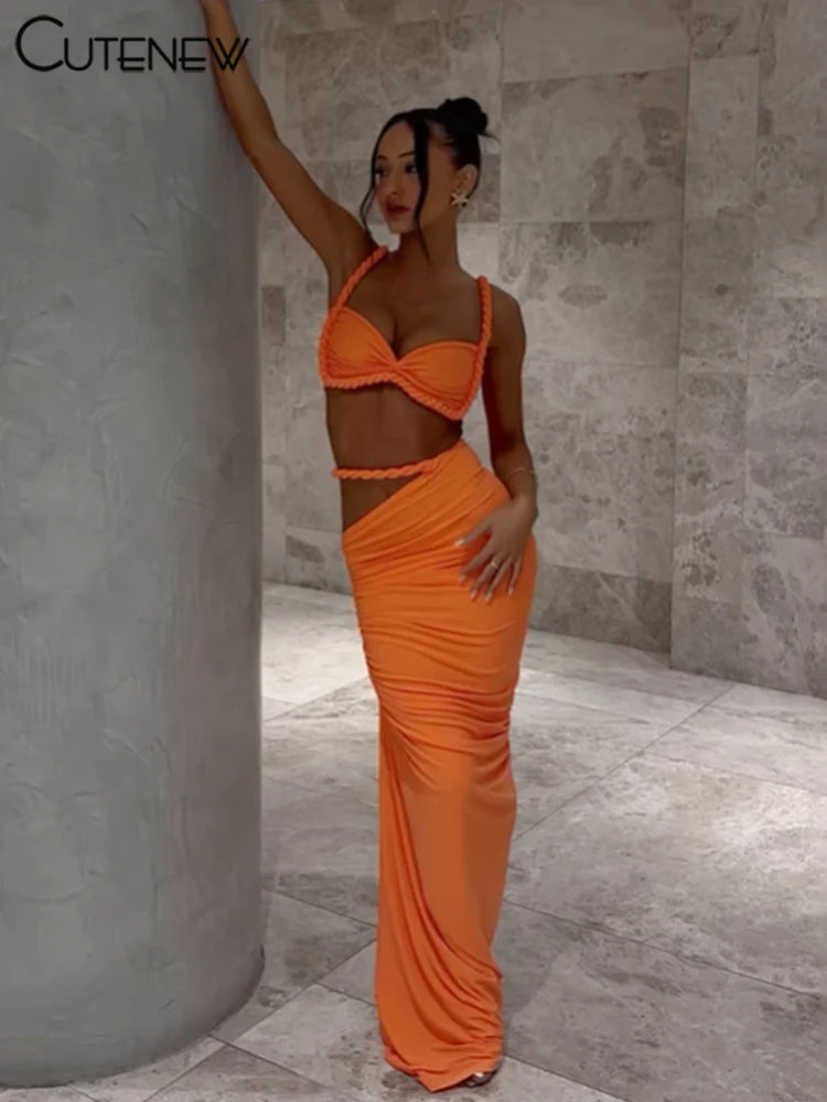 The Tulum Pleated Skirt Set