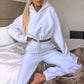 The Cloud Nine Oversized Hoodie Jogger Set hooded two-piece jogging suit from Lavishly Me