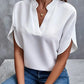 The Camille V-Neck Blouse from the Everyday Luxe at Lavishly Me
