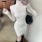 The Seraphina Turtleneck Sheath Mini Dress