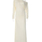 The Celestia Off-Shoulder Ruched Maxi Dress from the Celebration Edit at Lavishly Me