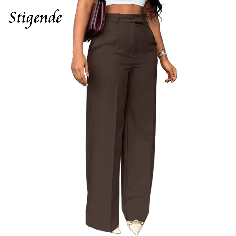The Sterling Wide-Leg Dress Trousers from the Boss Energy at Lavishly Me