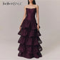 The Alessandra Lace Ruffle Maxi Dress from the Soft & Sophisticated at Lavishly Me