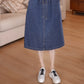 The Capri Button-Front Denim Dress