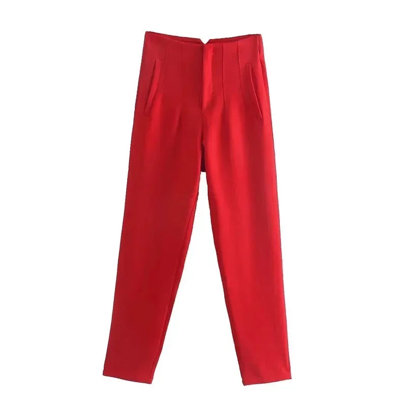 The Sutton High-Waist Cropped Trousers from the Boss Energy at Lavishly Me
