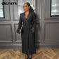 The Juliette Double-Breasted Maxi Dress in Black | Lavishly Me