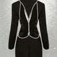 The Celestial Beaded Backless Blazer