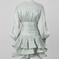 The Emerald Élan Ruffle Dress