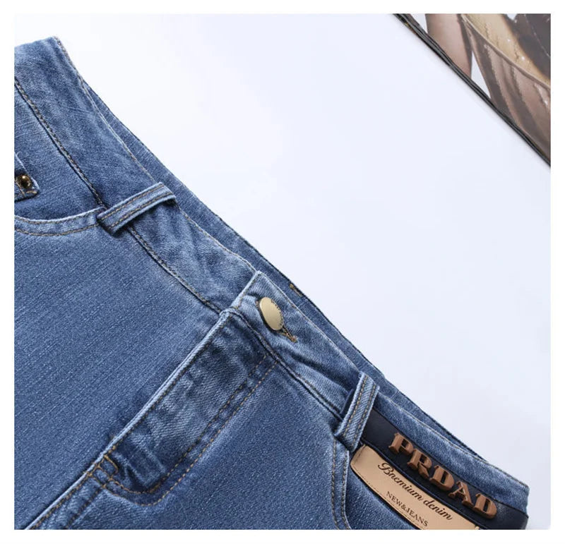 The Soho Split Denim Skirt