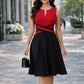 The Genevieve Colorblock A-Line Dress in YELLOW | Lavishly Me