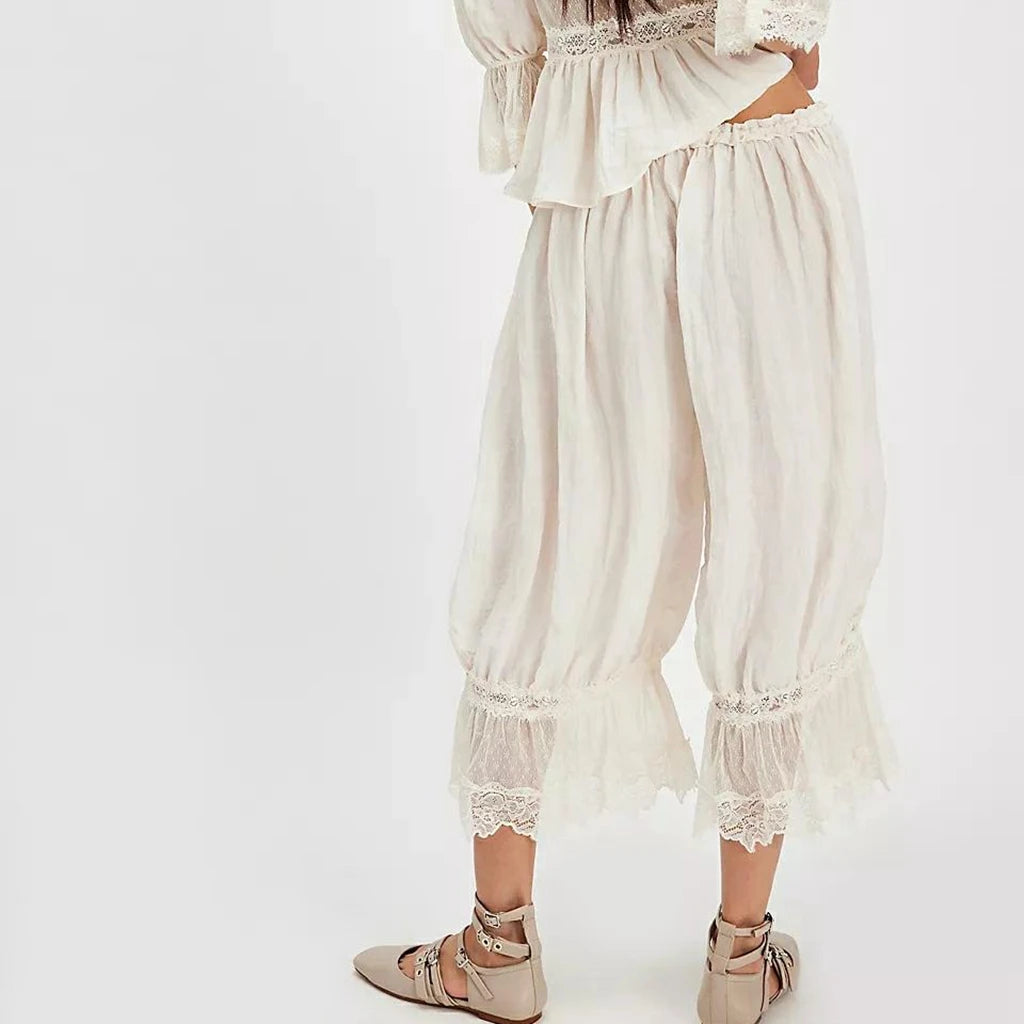 The Boheme Lace Lantern Pants
