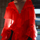 The Delphine Sheer Ruffle Blouse from the After Dark at Lavishly Me