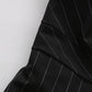 The Obsidian Pinstripe Lace-Up Dress