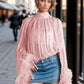 The Celeste Feather-Trim Blouse from the Soft & Sophisticated at Lavishly Me