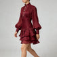 The Valentina French Pleated Dress in GREEN | Lavishly Me