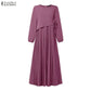 The Elara Pleated A-Line Maxi Dress from the Boss Energy at Lavishly Me
