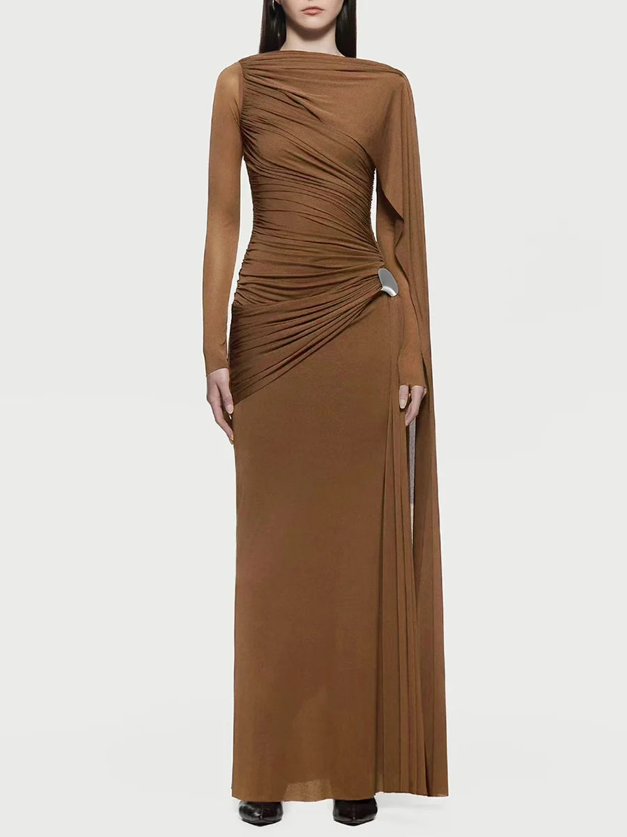 The Honor French Pleated Dress in BLUE | Lavishly Me