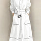 The Wren Belted Shirt Midi Dress in S | Lavishly Me