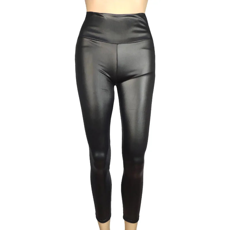 The Noir Stretch Leather Pants