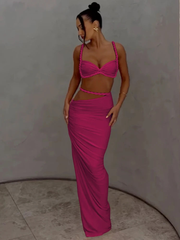 The Tulum Pleated Skirt Set