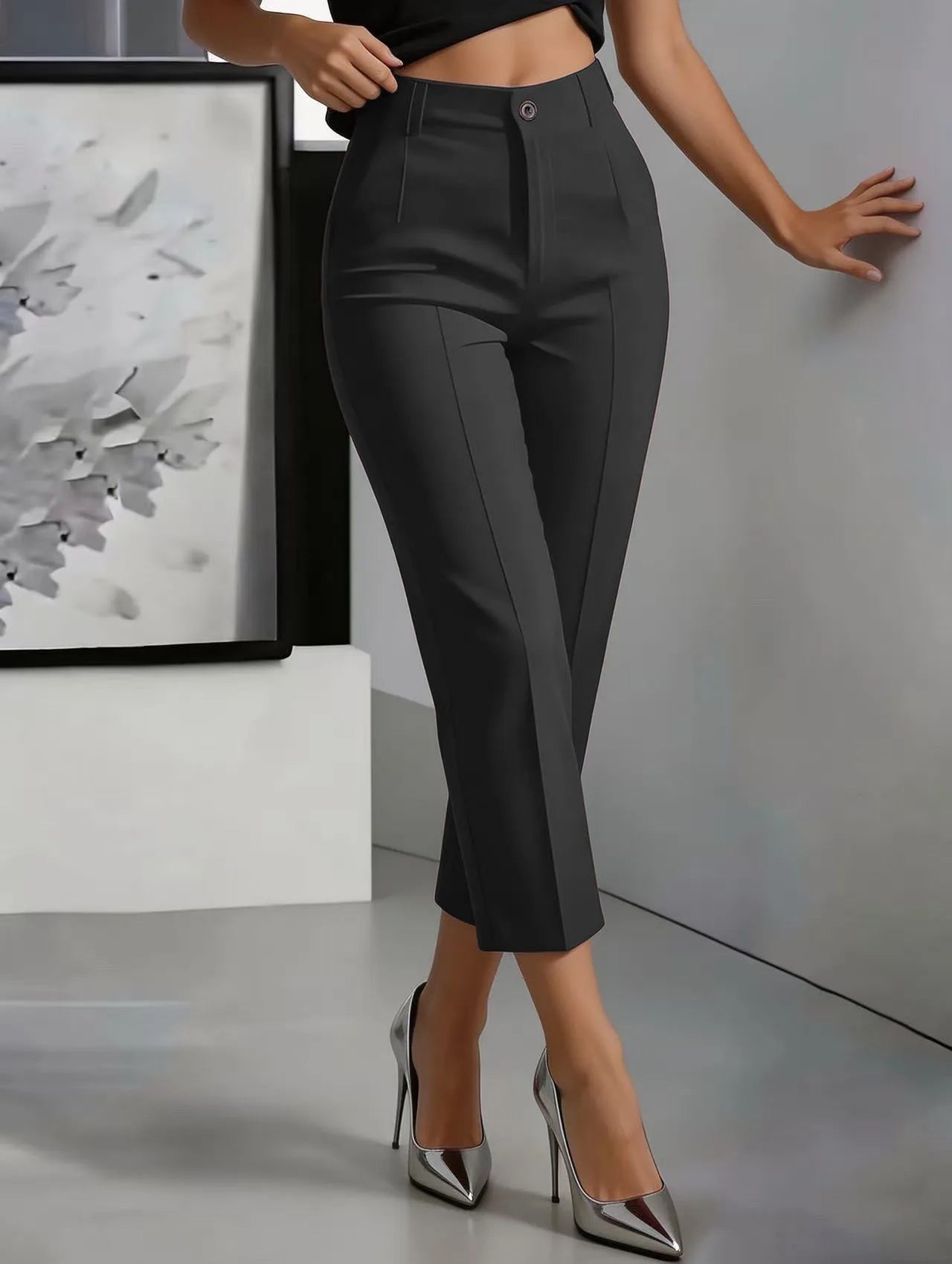The Mercer High-Waist Straight-Leg Pants from the Boss Energy at Lavishly Me