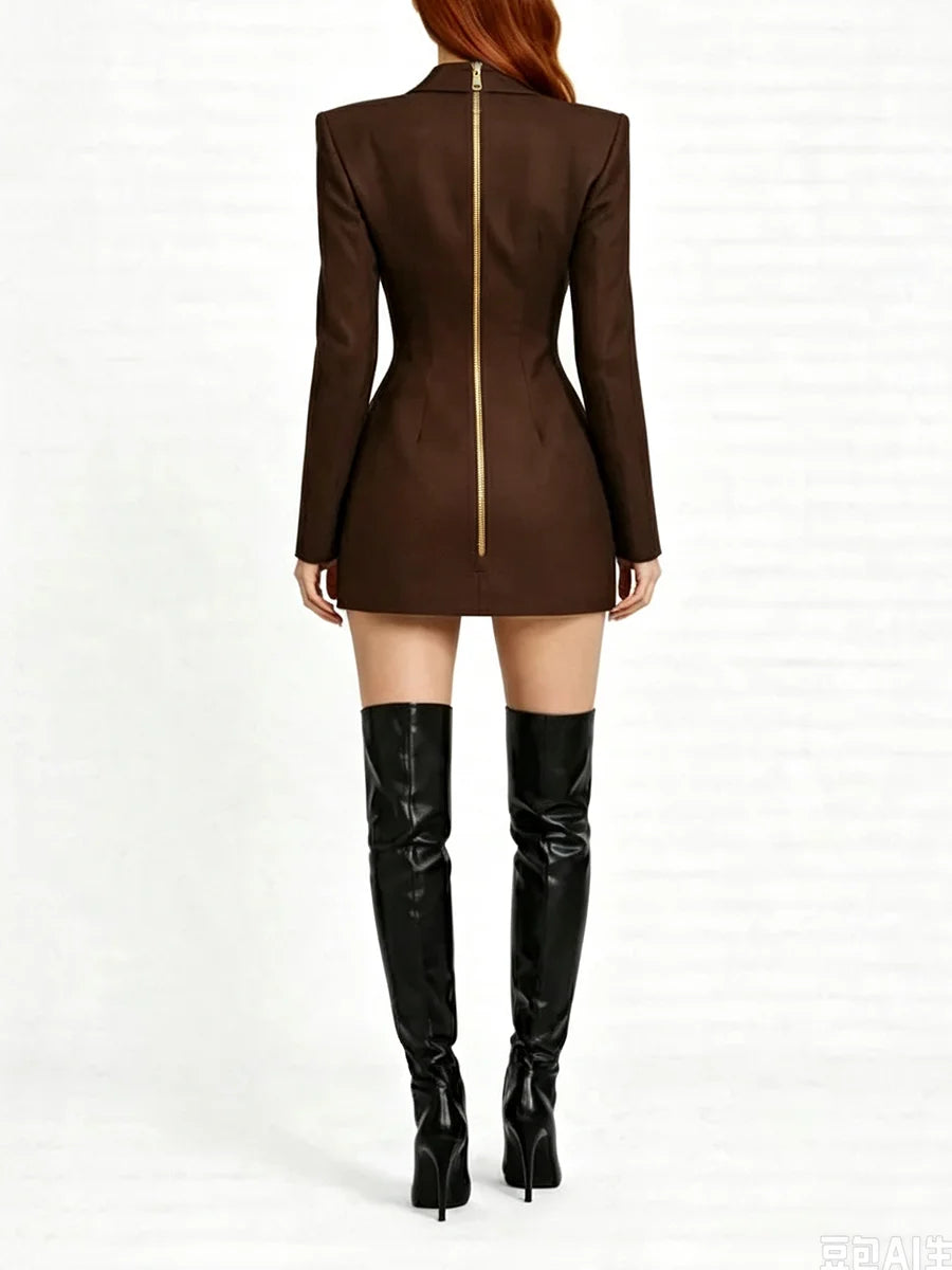 The Liora Jacket in COFFEE | Lavishly Me