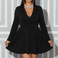 The Daria Lace Curve Dress in Navy Blue | Lavishly Me