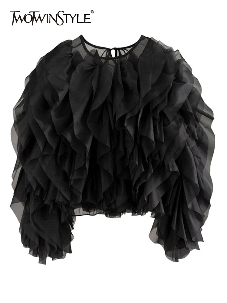 The Lyon Sculpted Sleeve Blouse from the Soft & Sophisticated at Lavishly Me