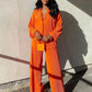 The Serena Wide-Leg Lounge Set in Blue | Lavishly Me