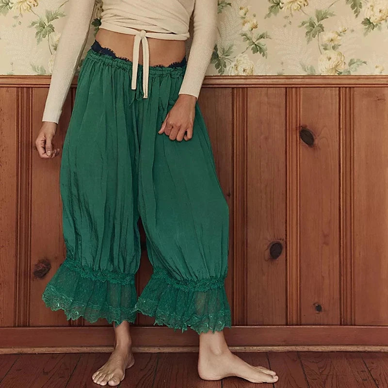 The Boheme Lace Lantern Pants