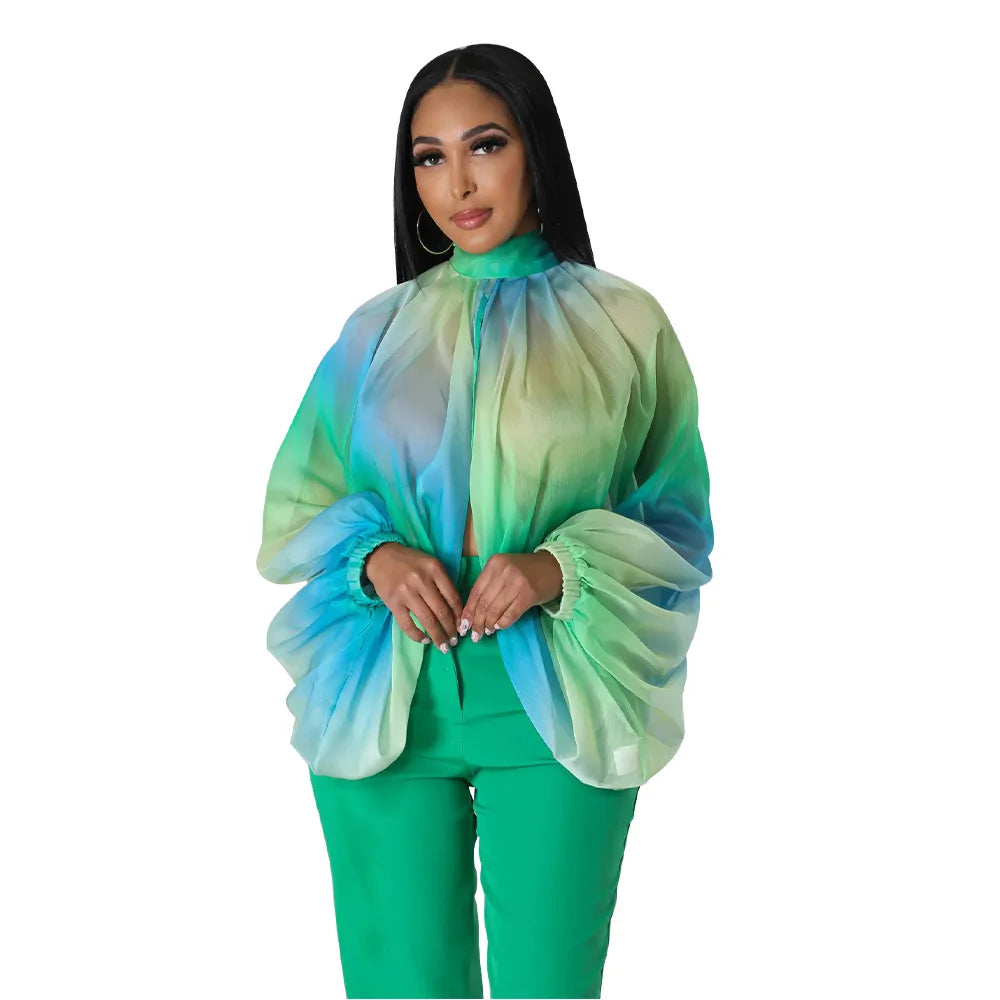 The Seraphina Sheer Tie Blouse in Women Blouses 14 | Lavishly Me