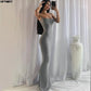 The Rosé Satin Slip Gown