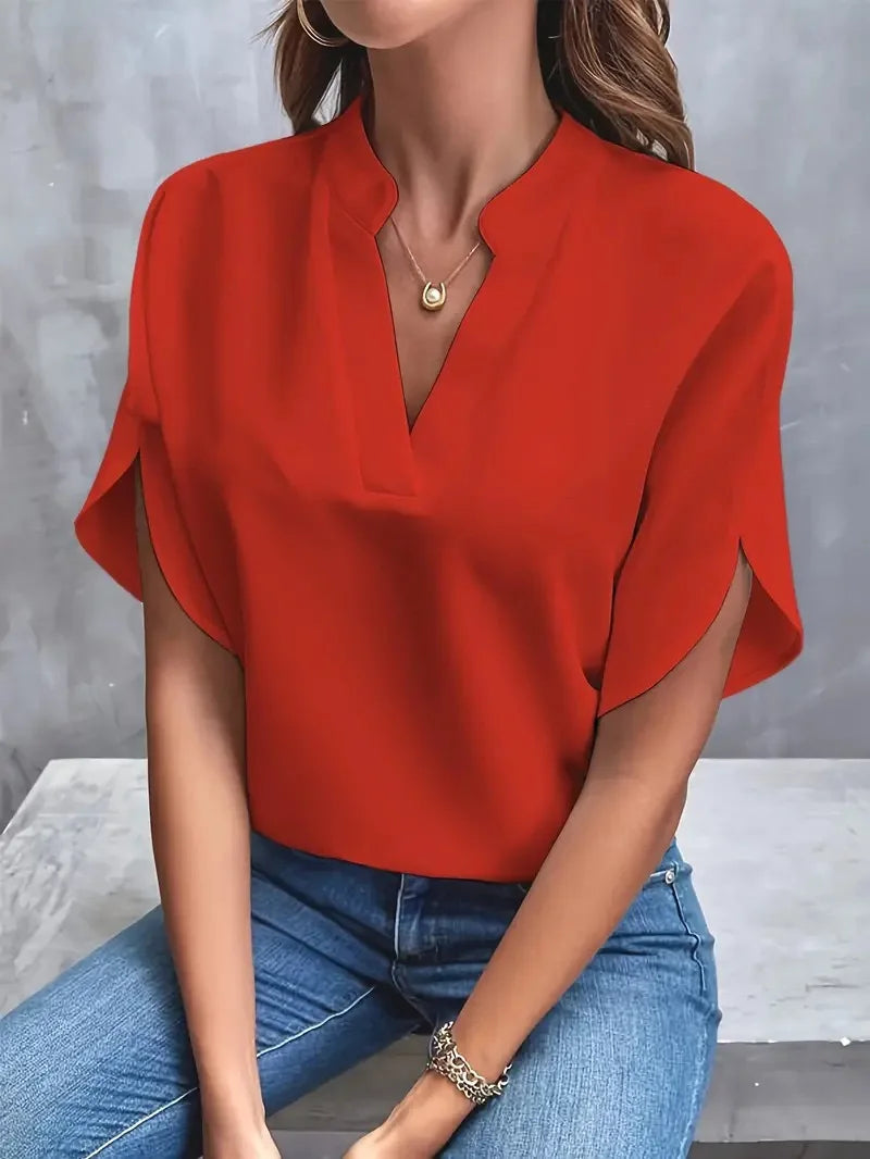 The Camille V-Neck Blouse