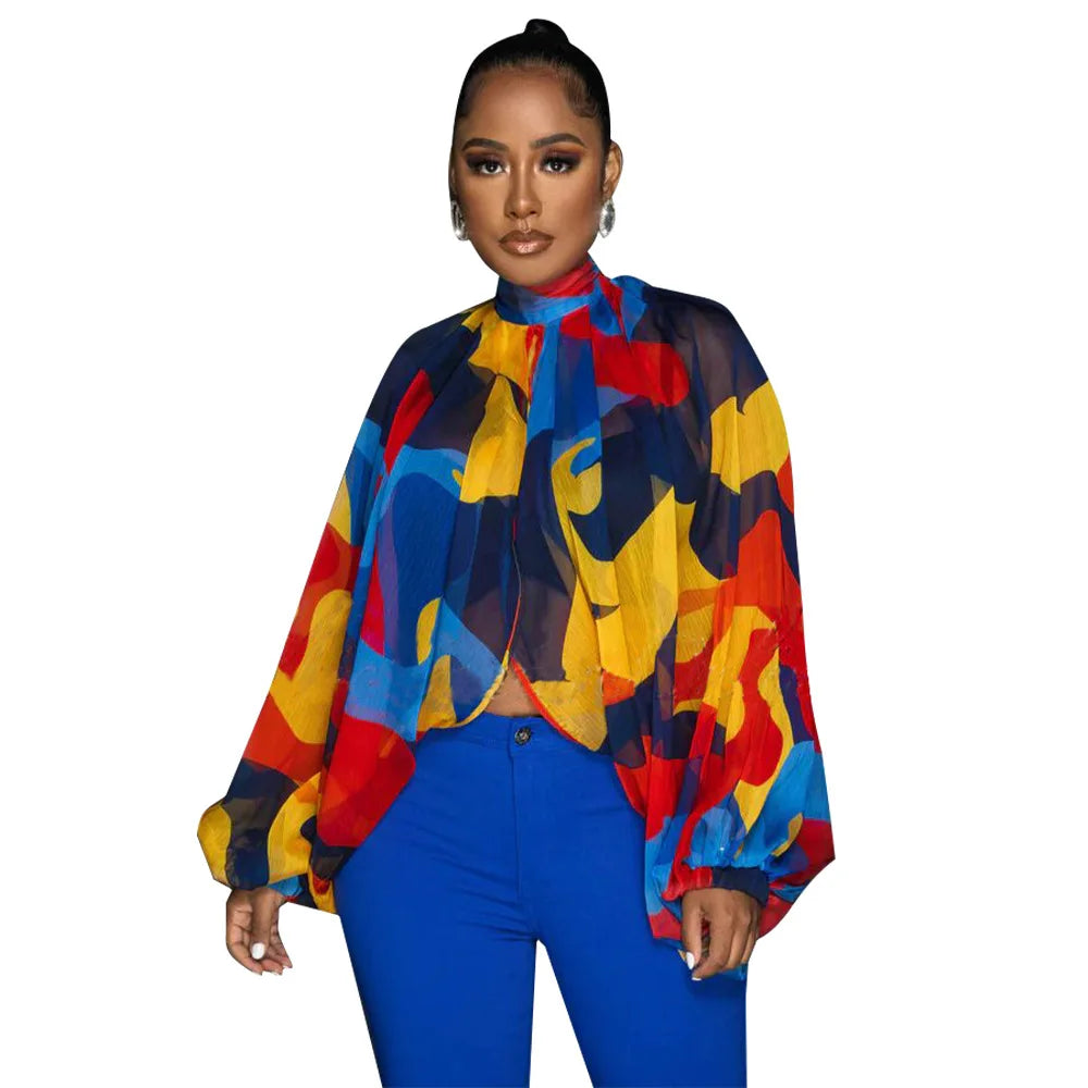 The Seraphina Sheer Tie Blouse in Women Blouses 15 | Lavishly Me