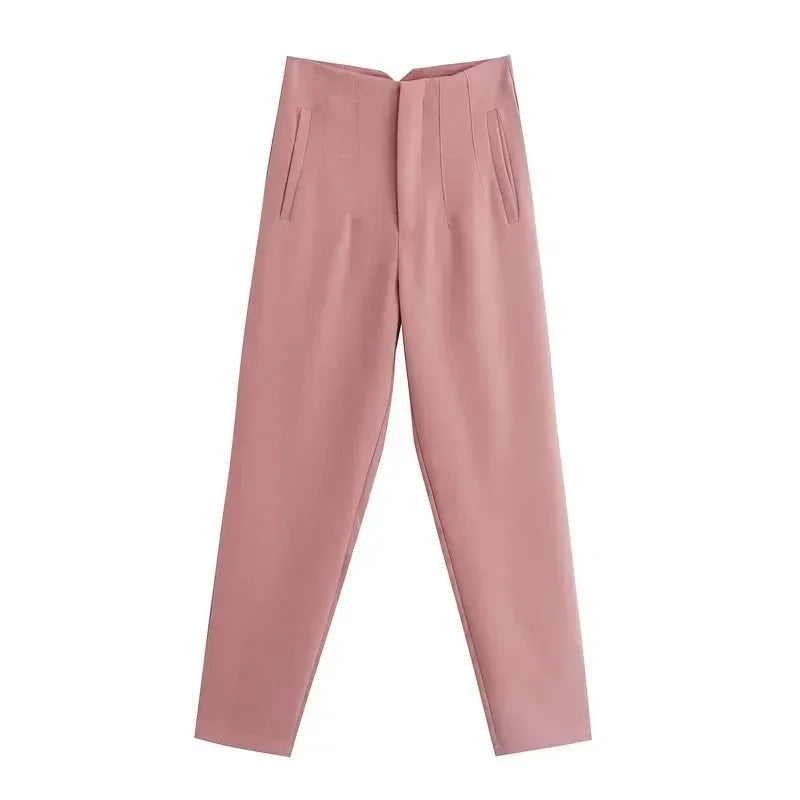 The Sutton High-Waist Cropped Trousers from the Boss Energy at Lavishly Me