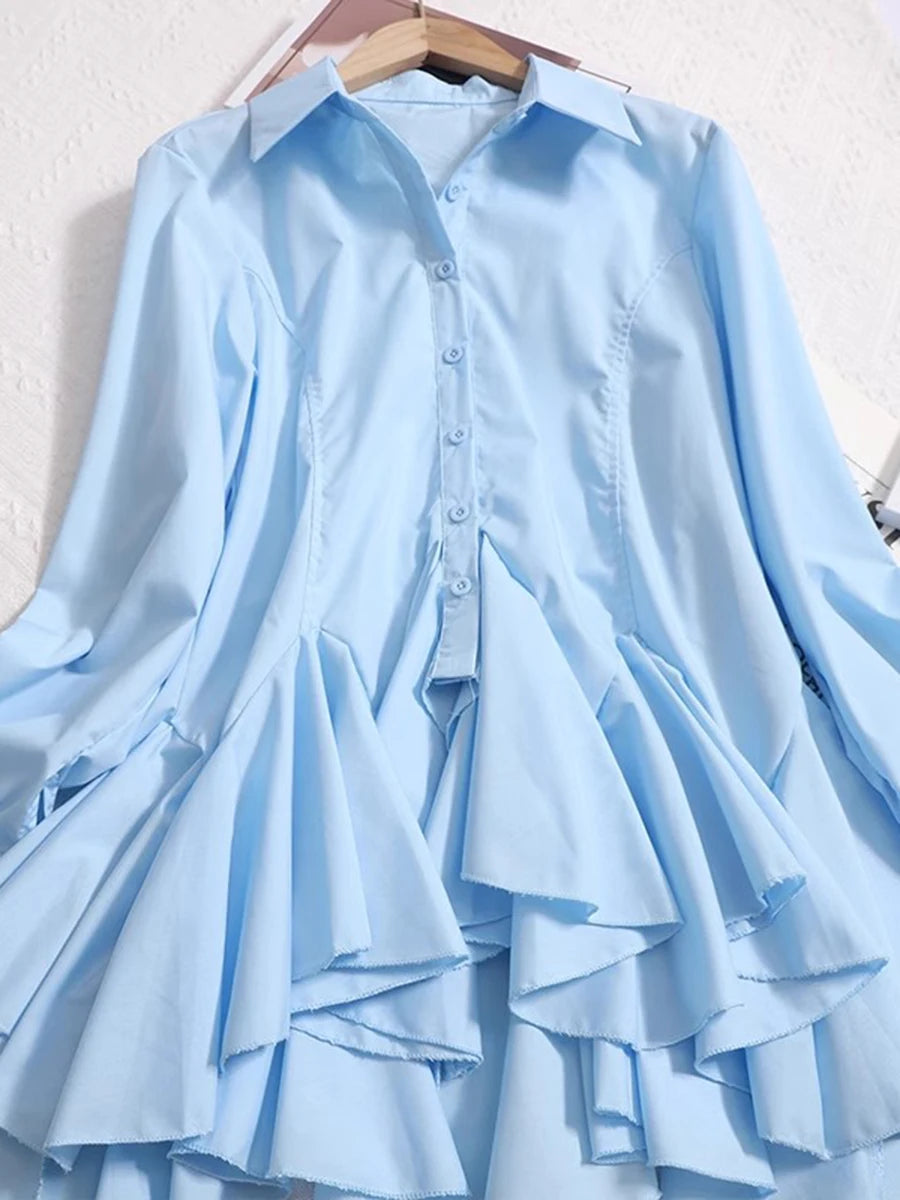 The Montclair Button-Front Tunic Blouse from the Soft & Sophisticated at Lavishly Me