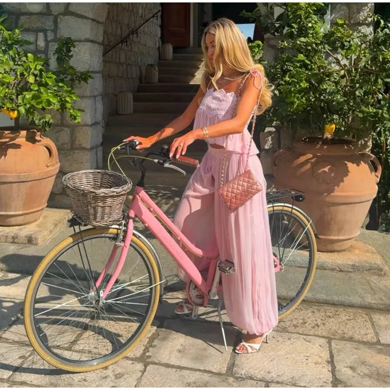 The Amalfi Lace Pant Set