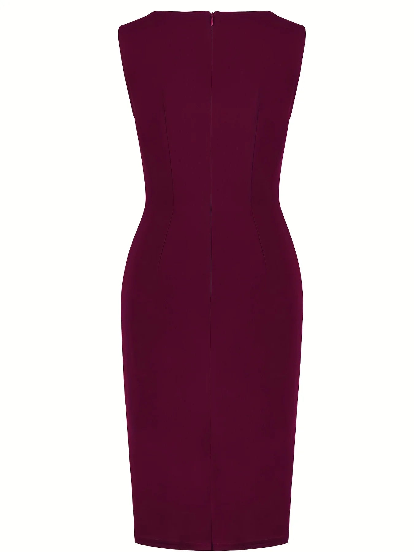 The Vivienne Ruffle Pencil Dress from the Boss Energy at Lavishly Me