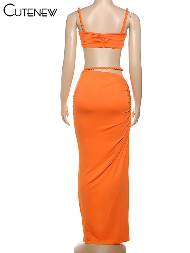 The Tulum Pleated Skirt Set